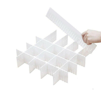 24X Adjustable Clapboard Drawer Cabinet Divider Partition Diy Storage Organiser.