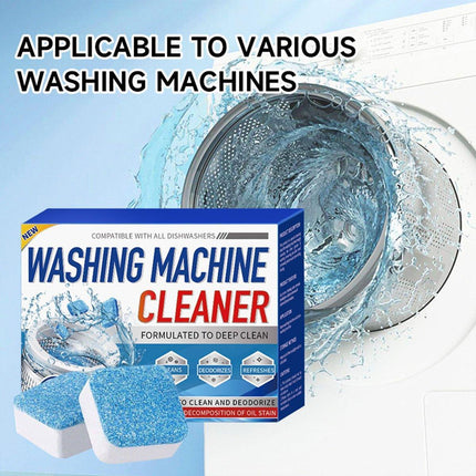 24PCS Washing Machine Cleaner Tablets Disinfectant Effervescent Stain Remover.