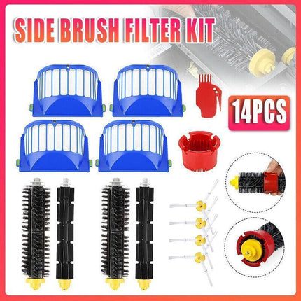14Pcs Cleaner Brushes Hepa Fliter Parts For Irobot Roomba 600 Series 620 650 630.