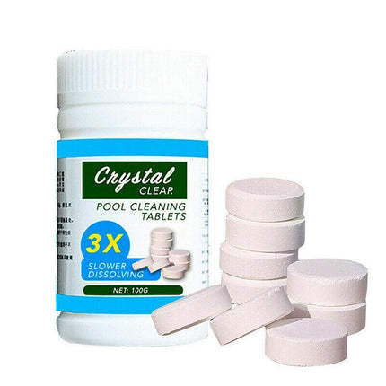 Pool Cleaning Tablets or Dispenser Floating Chlorine Hot Tub Chemical Cleaner - Only Tablets.