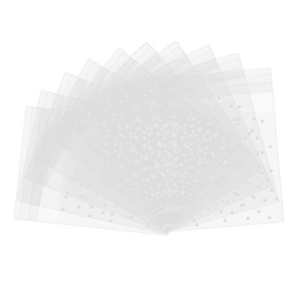 100X Translucent Plastic Candy Packaging Bags Self Adhesive Cookie Biscuit Bags - 10*13.