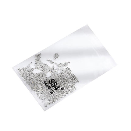 1440Pcs Glitter Rhinestones Crystal Flat Clear Bottom Glass Nail Art Nail Drill - Clear Crystal SS4.
