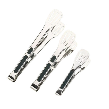 3pcs Stainless Steel Food Holders Kitchen Grill Steak Food Holder Cooking Tools.