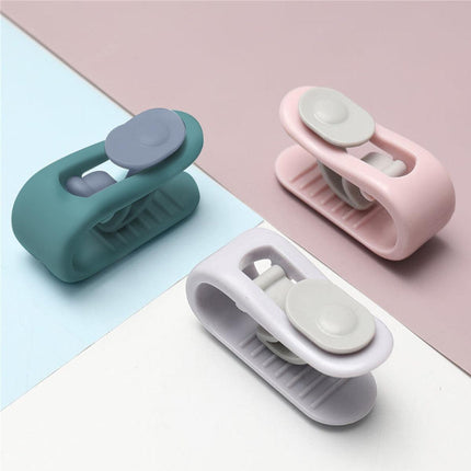 10/20pcs Quilt Retainer Cover Clips Invisible Needle-Free Thumb Buckle Bedding - Pink+Green-20PCS.