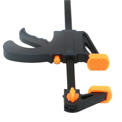 Quick Woodworking Clip Bar Clamp F-Tyle Grip Quick Ratchet Release Squeeze Tools - Red.