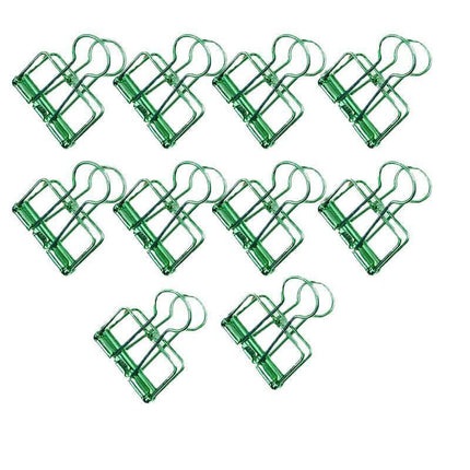 Solid Color Hollow Out Swallowtail Metal Binder Bookmark Clips Office Supplies - Silver.