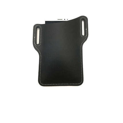 Leather Phone Holster Pouch Belt Clip Loop Waist Bag Cover Case for Men - Brown.