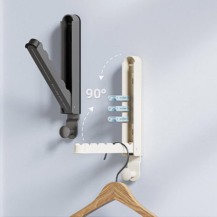 Folding Behind the Door Hook Hanger Clothes Hat Hanger Wall Mounted Organizer - Grey.