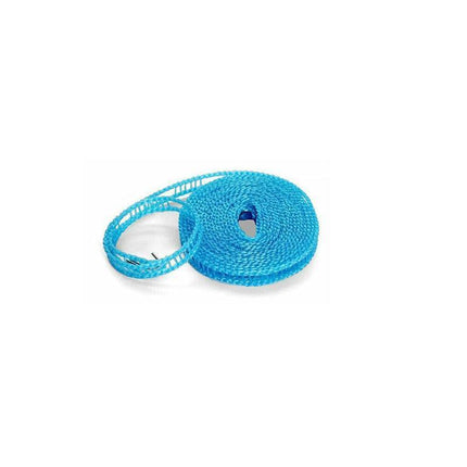 Portable 5M Travel Clothes Line Washing Rope Non Slip Airer Laundry Clothesline - Green.