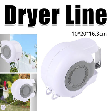 Double Clothes Line Wall Hanger Retractable Clothesline Clothes Dryer 13m Indoor.