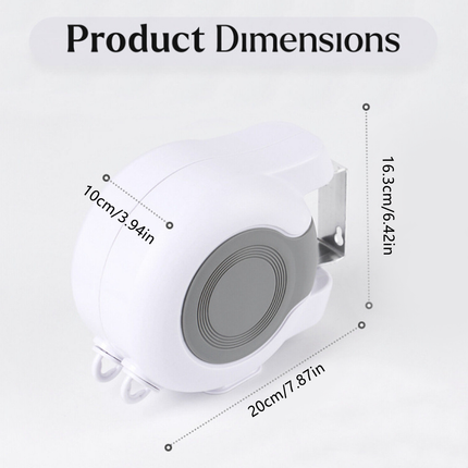 Double Clothes Line Wall Hanger Retractable Clothesline Clothes Dryer 13m Indoor.