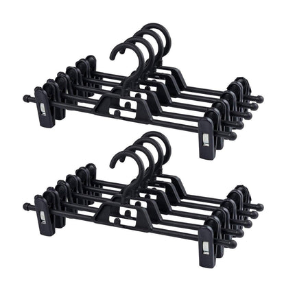 Seamless Household Retractable Pants Rack Buckle Clothes Clip Inner Hanger - Blue.
