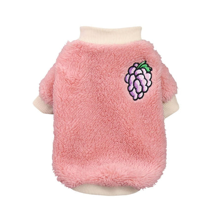 XS Puppy Pet Dog Fleece Warm Jumper Sweater Coat Small Yorkie Chihuahua Cat Clothes - Red.