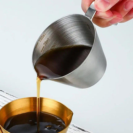 100ml Stainless Steel Coffee Extraction Measuring Cup Graduated Coffee Tool.