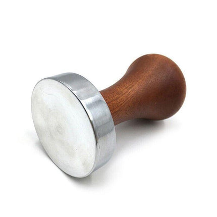 51mm Coffee Tamper Aluminum Alloy Base Wooden Handle for Espresso Machine.