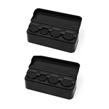 2X Car Coin Holder Portable Mini Change Storage Box Container Organizer Interior.