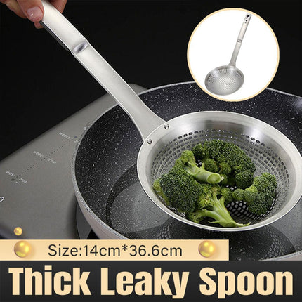 Stainless Steel Colander Spoon Kitchen Strainer Tool for Pasta Rice Vegetable.