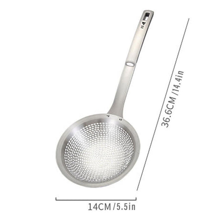Stainless Steel Colander Spoon Kitchen Strainer Tool for Pasta Rice Vegetable.