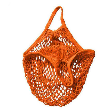 Reusable Mesh Net Shopping Bag String Tote Grocery Fruit Vegetable Storage - Beige.