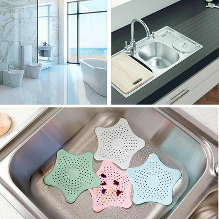 New Bathroom Drain Hair Catcher Bath Stopper Sink Strainer Shower Filter Covers - Beige.