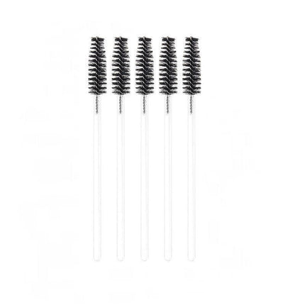 50X Disposable Mascara Wands Eyelash Brushes Applicator Lash Extension Brush - black+black.