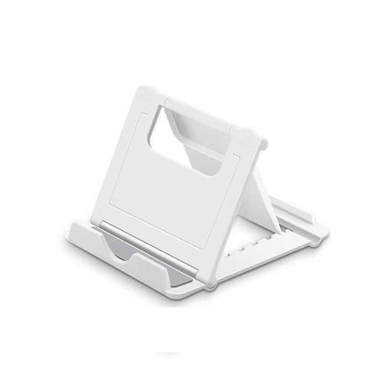 Universal Foldable Tablet and Phone Stand Adjustable Portable Desk Holder - Blue.