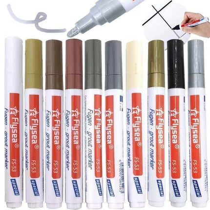 Tile Styling Pen Bathroom Floor Waterproof And Mildew Grout Marker Repair Pens - Dark Grey.