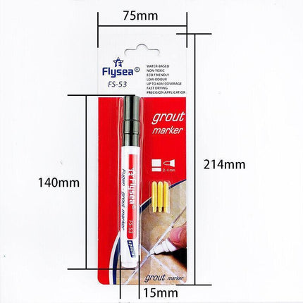 Tile Styling Pen Bathroom Floor Waterproof And Mildew Grout Marker Repair Pens - Dark Grey.