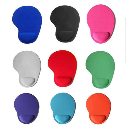 Comfort Mouse Pad with Built In Wrist Support Non Slip Ergonomic Mice Mat - Green.