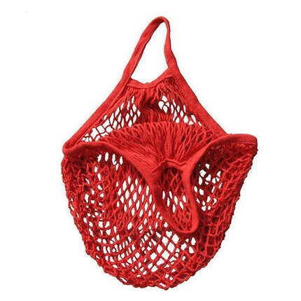 Reusable Mesh Net Shopping Bag String Tote Grocery Fruit Vegetable Storage - Grey.