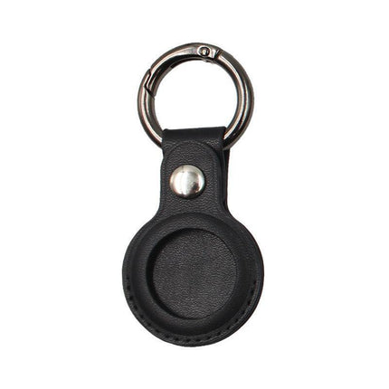 For Apple Airtag Leather Case Cover Air Tag Keychain Holder Sleeve Shell Tracker - Red.