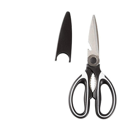Heavy Duty Kitchen Scissors Multi Purpose Stainless Steel Chicken Bone Cutter - Red.