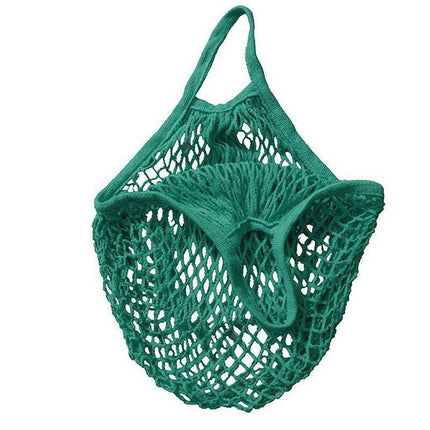Reusable Mesh Net Shopping Bag String Tote Grocery Fruit Vegetable Storage - Rose Red.