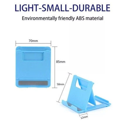 Universal Foldable Tablet and Phone Stand Adjustable Portable Desk Holder - Yellow.