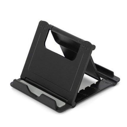 Universal Foldable Tablet and Phone Stand Adjustable Portable Desk Holder - Yellow.