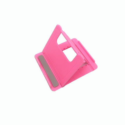 Universal Foldable Tablet and Phone Stand Adjustable Portable Desk Holder - Yellow.
