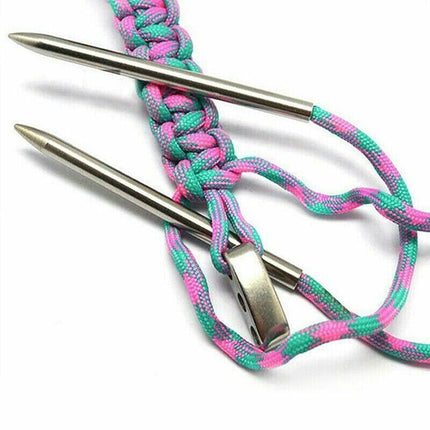 6/9 Pcs Stainless Steel Paracord Bracelet Fid Lacing Stitching Needles Tool Set - 6PCS.