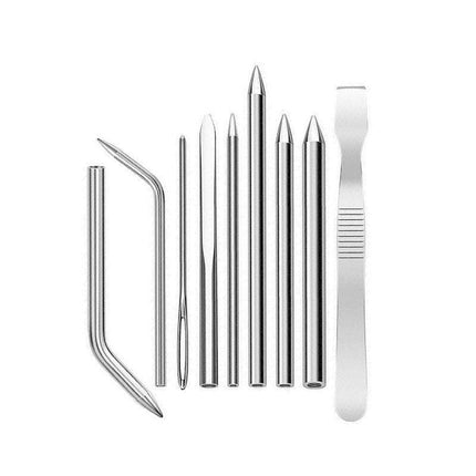6/9 Pcs Stainless Steel Paracord Bracelet Fid Lacing Stitching Needles Tool Set - 6PCS.