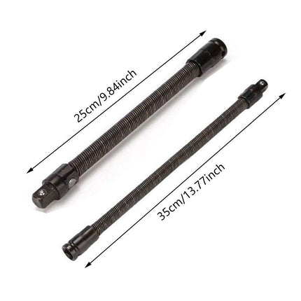 4pcs Electric Wrench Flexible Shaft Coupling Rod Spring Sleeve Universal Tool - 35cm.