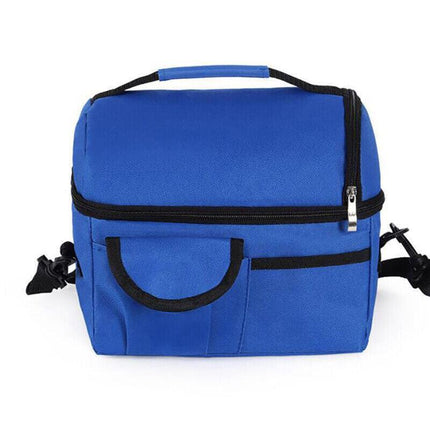 Insulated Lunch Bag Box Tote Cooler For Women Men Hot Cold Food Thermal - Wine Red.