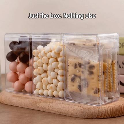 20pcs Transparent Biscuit Box Plastic Cake Box Pastry Dessert Storage Container - 5.5x9.5cm.