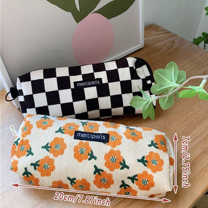 Large Capacity Pencil Case Organiser Bag Stationery Holder School Travel Pouch - Hong Kong Style.