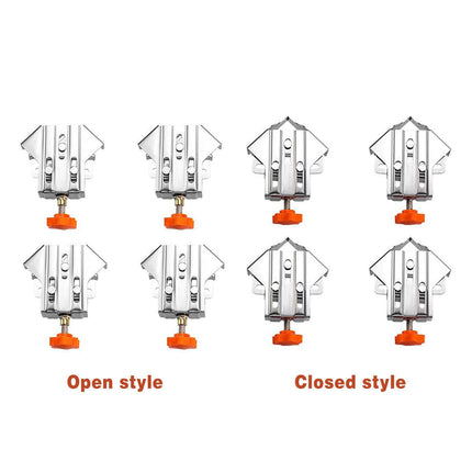 Angle Clamp Set 4pcs 90-Degree Adjustable L Shape Corner Woodworking Position - Closed style.