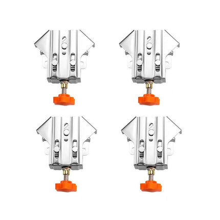 Angle Clamp Set 4pcs 90-Degree Adjustable L Shape Corner Woodworking Position - Closed style.