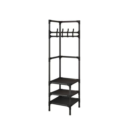 Floor Standing Corner Coat Rack Multifunctional Clothes Hanger Storage Organizer.