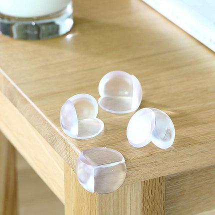 Transparent PVC Table Corner Guards Anti-Collision Protective Covers for Furniture - 1 PC.