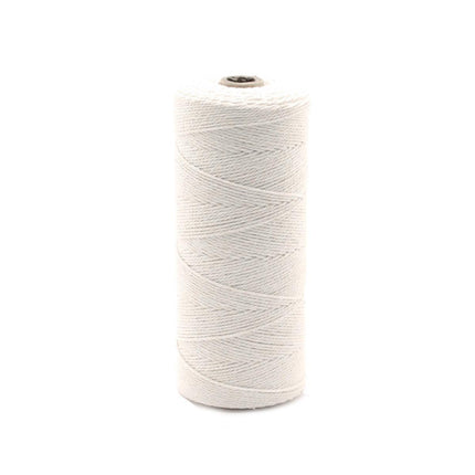 Cotton Rope Macrame Cord 1-12mm DIY Craft Tapestry Binding Decorative String - 6mm x 100m.