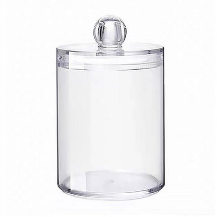 4PCS Transparent Cotton Swabs Makeup Remover Pad Storage Box Household Organizer.