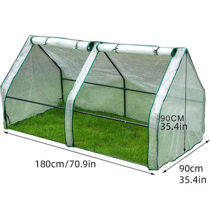 Greenhouse Cover Transparent Grid Garden Conservatory Plant Protection Tent.