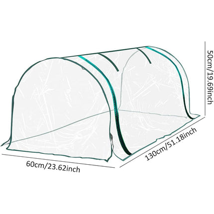 PVC Greenhouse Cover Replacement Plant Tent Garden Shelter No Frame - Transparent.